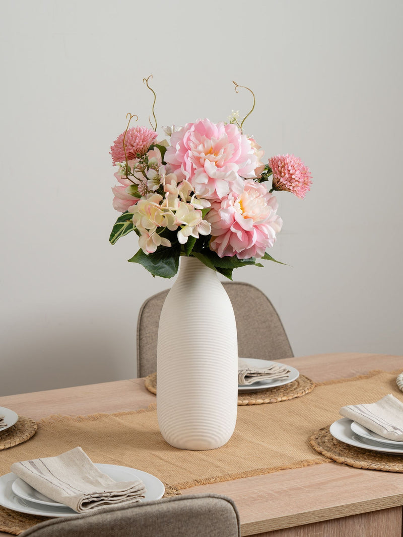 Scottish Everlastings Ltd pink hydrangea bouquet 45cm artificial (British brand)