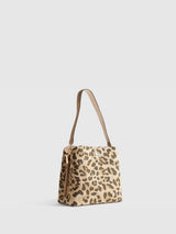 Next River Island Brown Leopard Jacquard Bucket Bag- Buy online at McGrocer