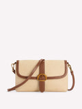 Boden Natural Buckle Clutch raffia bag (British brand)
