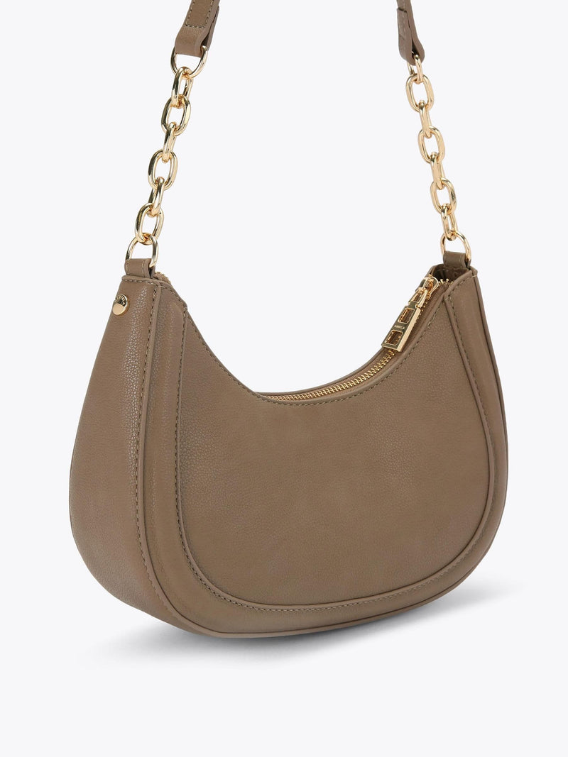 Carvela Minori Scoop shoulder bag with suede detailing, imported from the UK