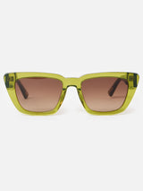 Next Oliver Bonas Green Angled Square Acetate Sunglasses- Buy online at McGrocer
