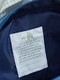 My 1st Years personalised tractor denim medium backpack (British brand)