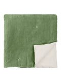 Wylder green Edie cotton velvet bedspread 140x220cm (British brand)