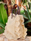 Seaspray Clara ruffle bag natural - British product