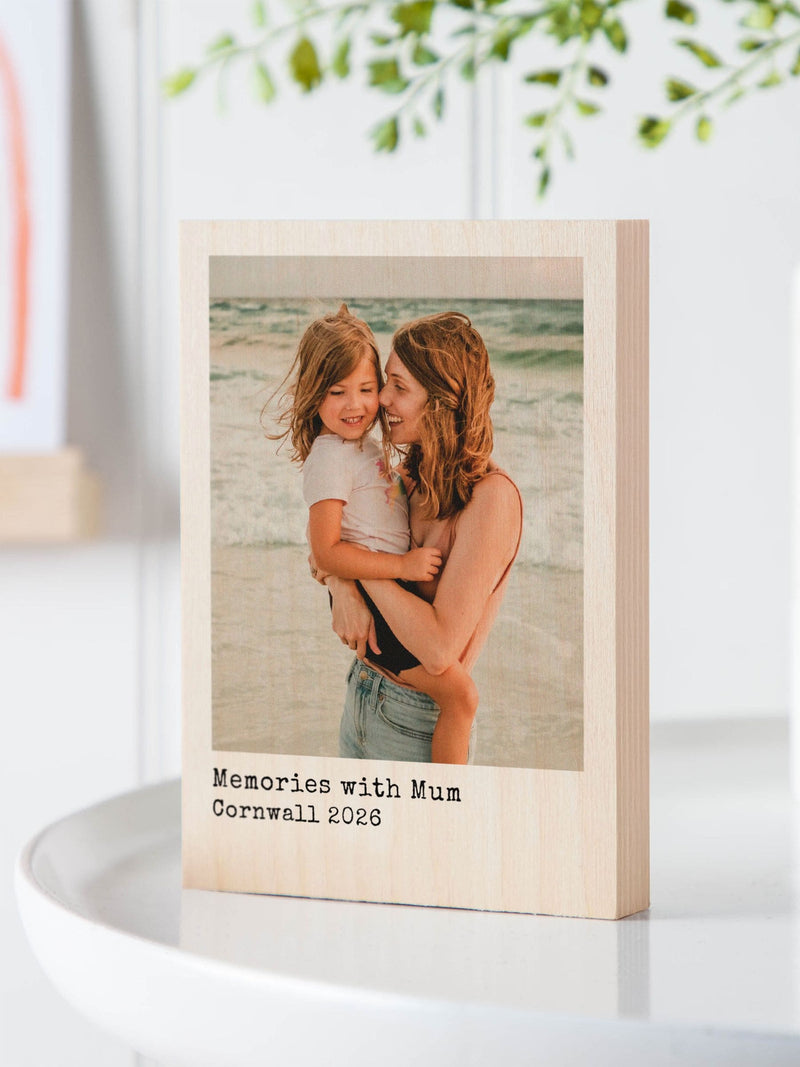 No Ordinary Gift personalised photo block 10.5x17cm, imported from the UK