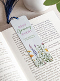 No Ordinary Gift personalised wildflowers bookmark aluminium tassel - British product