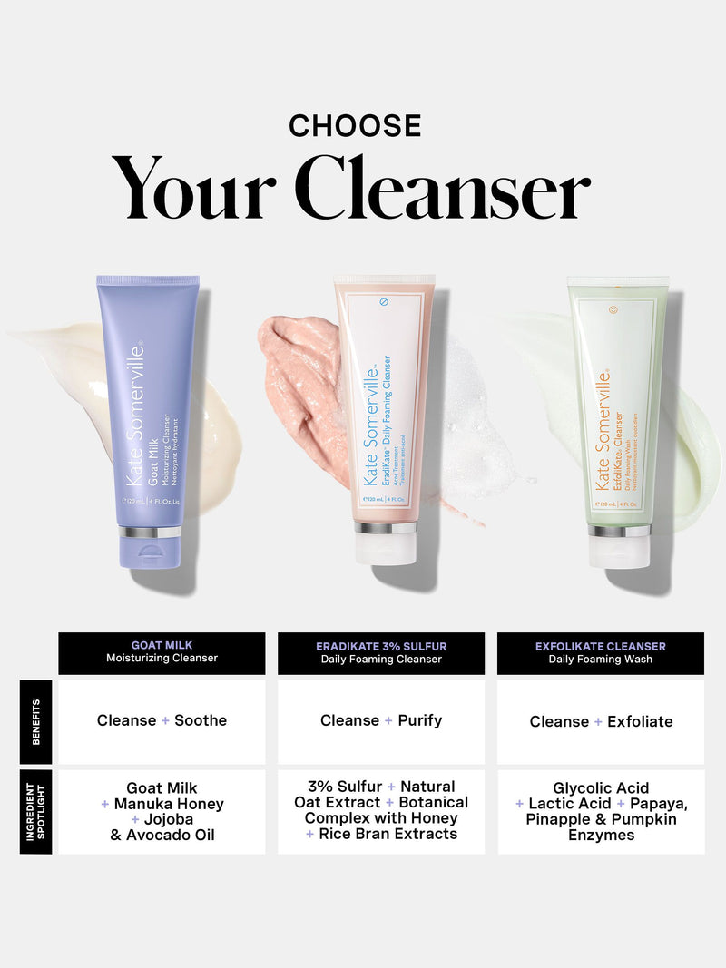 Kate Somerville goat milk moisturizing cleanser 120ml, imported from the UK