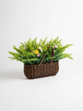 Scottish Everlastings artificial wildflower basket 55cm - British product