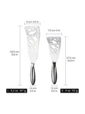 Funky Fish stainless steel spatulas set of 2, imported from the UK