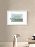 East End Prints White Transparent Layers wall art print, imported from the UK