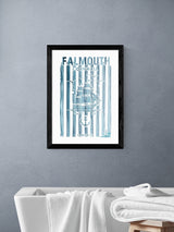 Next East End Prints Black Falmouth Wall Art Print by Cartissi- Buy online at McGrocer