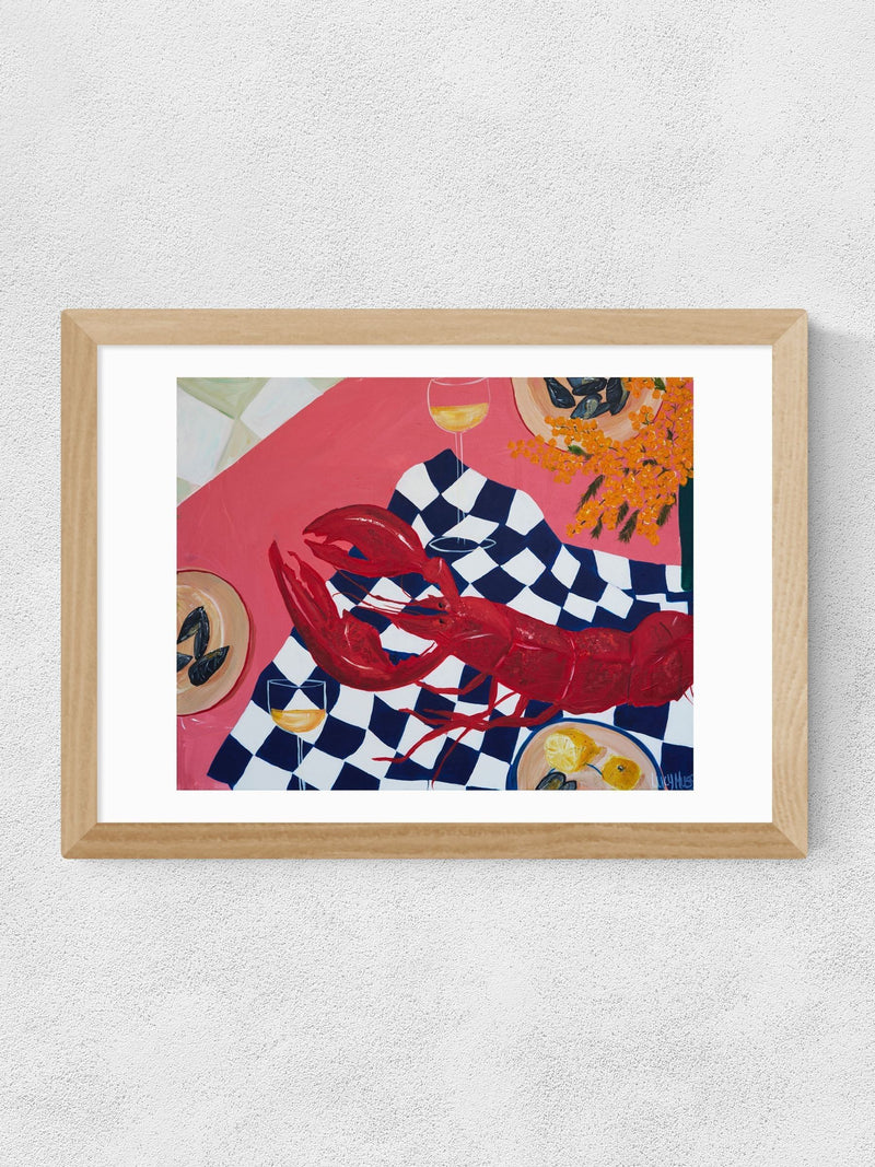 East End Prints Sea View wall art print, imported from the UK