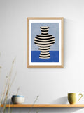 East End Prints blue still life poster wall art (British brand)