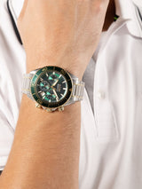 Next BOSS Sealiner Chronograph Two-Tone IP Watch- Buy online at McGrocer