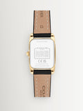 COACH Black Reese leather strap watch - British product