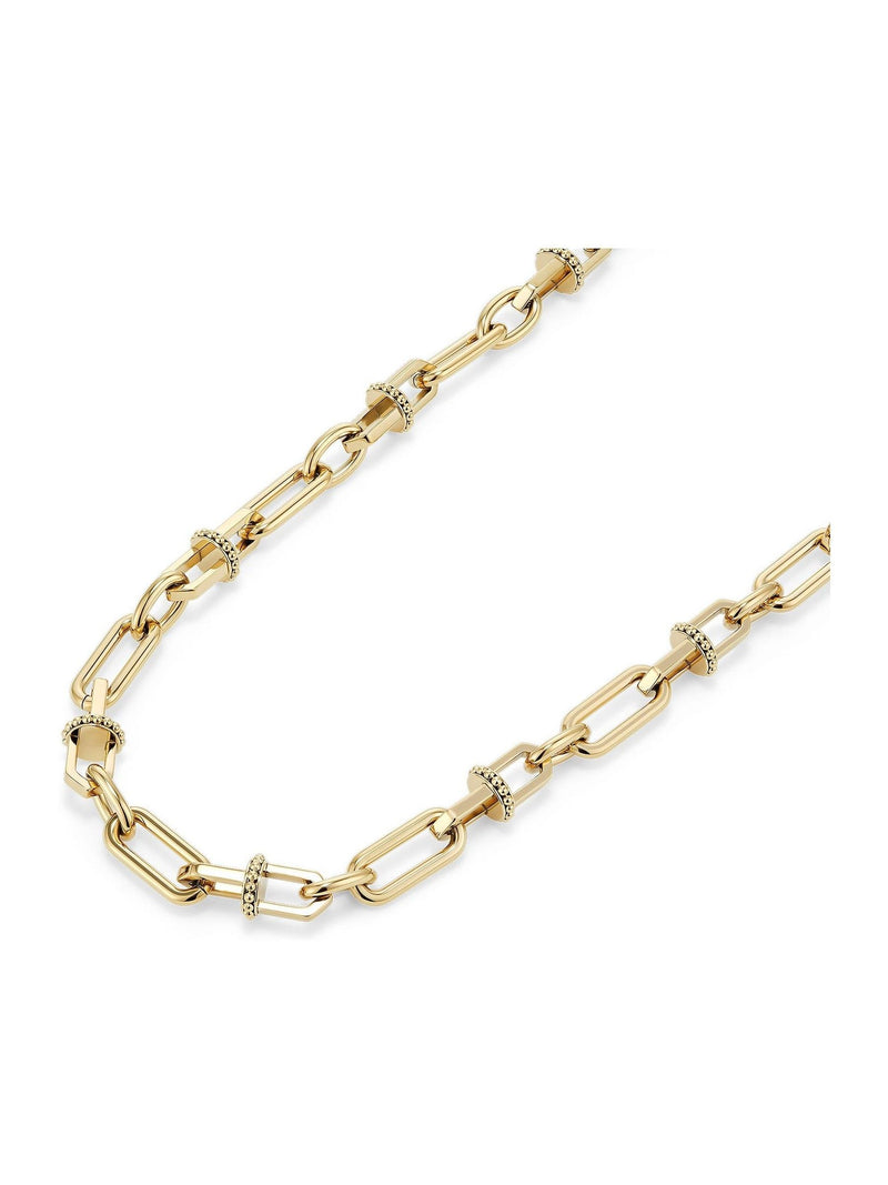 Olivia Burton gold tone anchor link necklace 457mm - British product