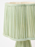 Oliver Bonas green pleated desk lamp 38cm (British brand)