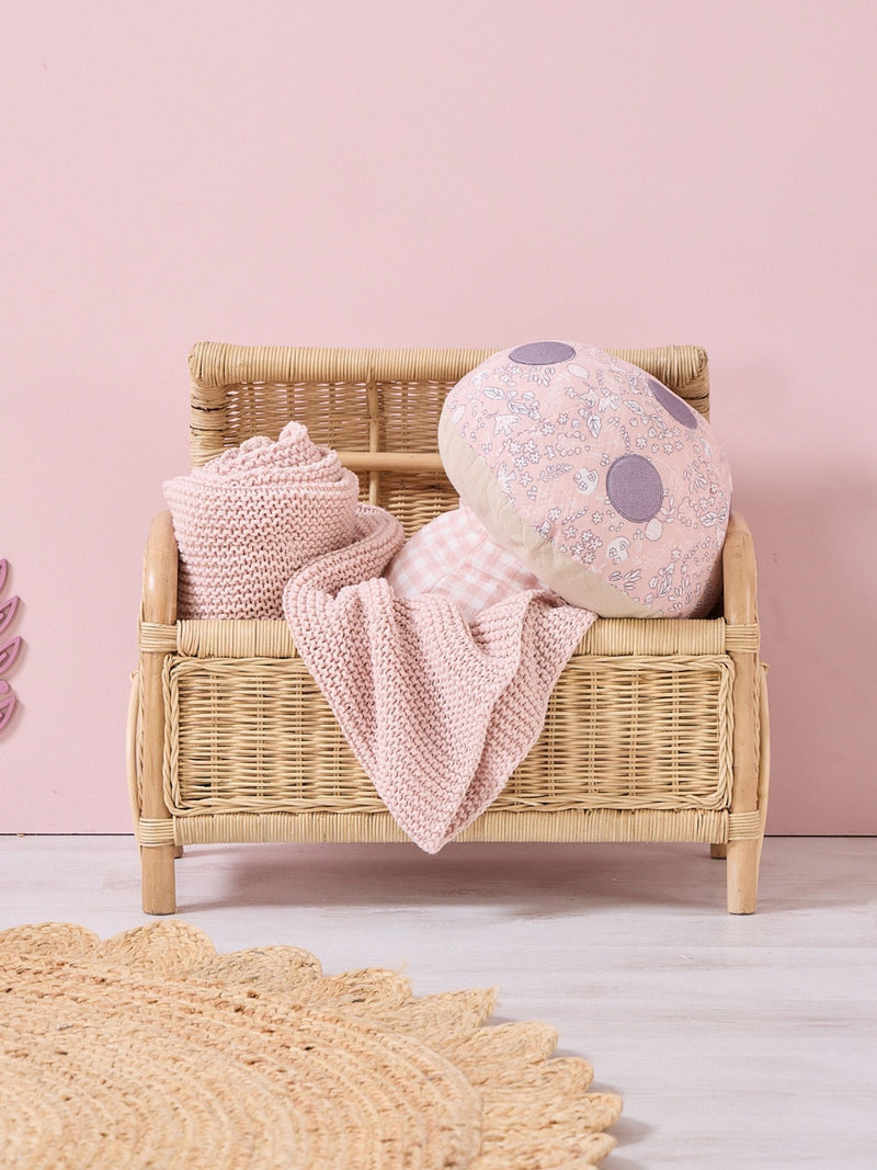 Tutti Bambini muslin mushroom cushion 40cm - British product