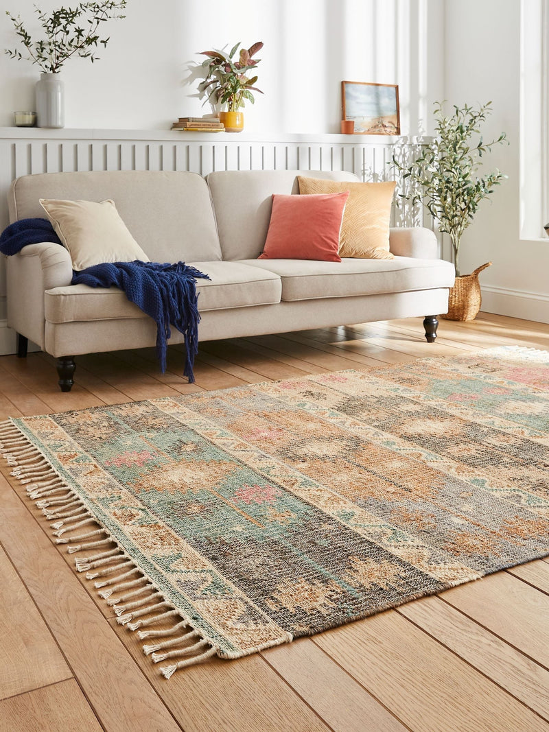 Think Rugs hand-woven jute rug, imported from the UK
