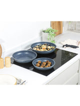 Next Russell Hobbs 4 Piece Blue Smart Clip Nightfall Stone Frying Pan Set- Buy online at McGrocer