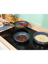 Next Russell Hobbs Smart Clip 3-Piece Blue Stone Non-Stick Pan Set- Buy online at McGrocer