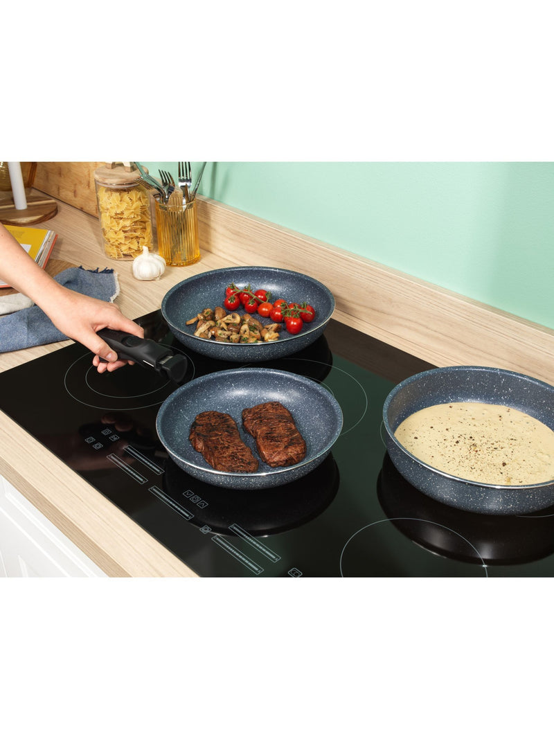 Russell Hobbs blue stone non-stick pan set, UK version