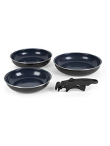 Next Russell Hobbs 4 Piece Blue Smart Clip Marine Non-Stick Frying Pans Set- Buy online at McGrocer