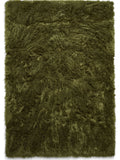 Think Rugs shaggy rug olive green, imported from the UK