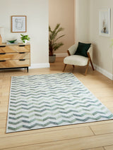 Next Think Rugs Green Coral H1059 Modern Geometric Rug- Buy online at McGrocer