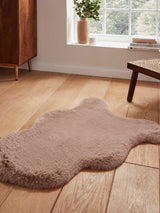 Next Think Rugs Mink Super Teddy Single Sheepskin Plain Shaggy Rug 60cm x 90cm- Buy online at McGrocer