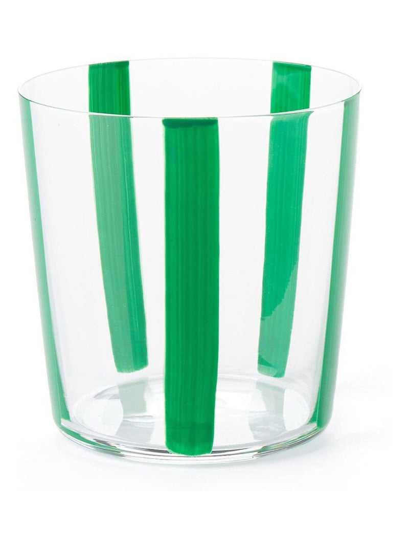 Conran Shop Green Nova stripe tumblers 360ml set (British brand)