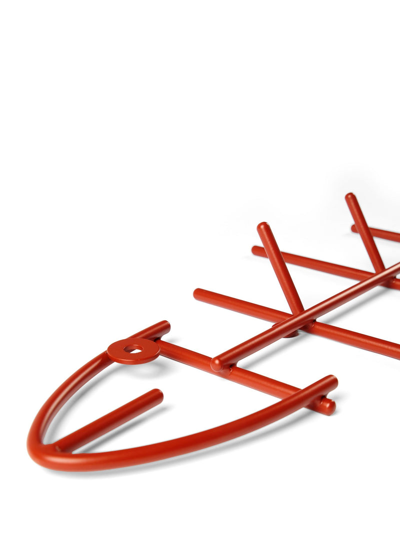 The Conran Shop Red Fish Hook steel wall hook (British brand)