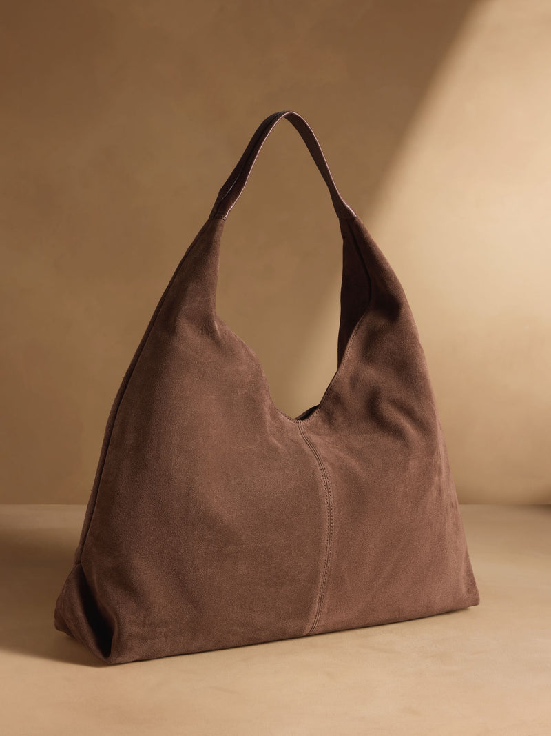 Russell & Bromley brown oversized shoulder bag (British brand)