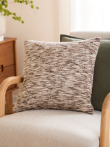 Next Yard Brown Malvern Chenille Fibre Filled Cushion 45x45cm- Buy online at McGrocer