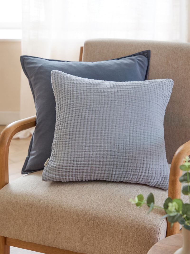Yard Mineral Blue Lark cushion 45x45cm, imported from the UK