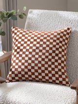 Next HÖEM Copper Larro Chenille Checkerboard Cushion- Buy online at McGrocer