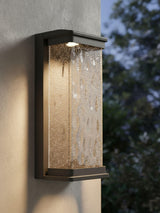 Next BHS Black Yates LED Large Water Glass Lantern- Buy online at McGrocer