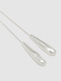Reiss silver tone Tova sculpted drop lariat necklace, UK version
