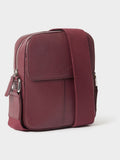 Osprey London Red Jacob Leather Phone Bag, imported from the UK