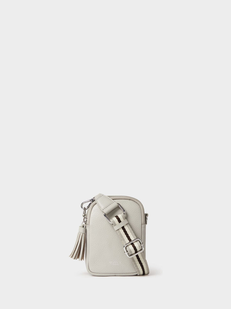 Osprey London Stella off white leather phone bag (British brand)