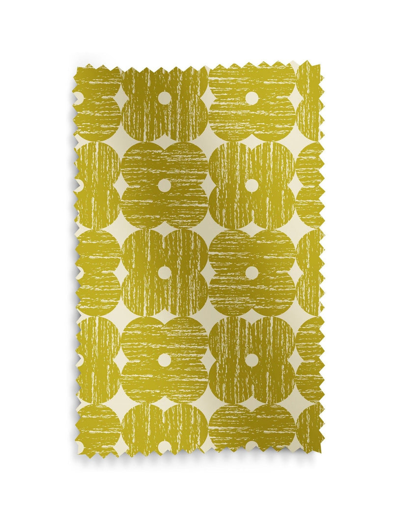 Orla Kiely yellow textured flower roman blinds - British product