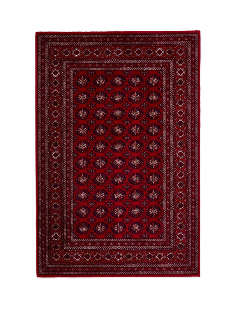 Think Rugs red Dubai traditional rug (British brand)