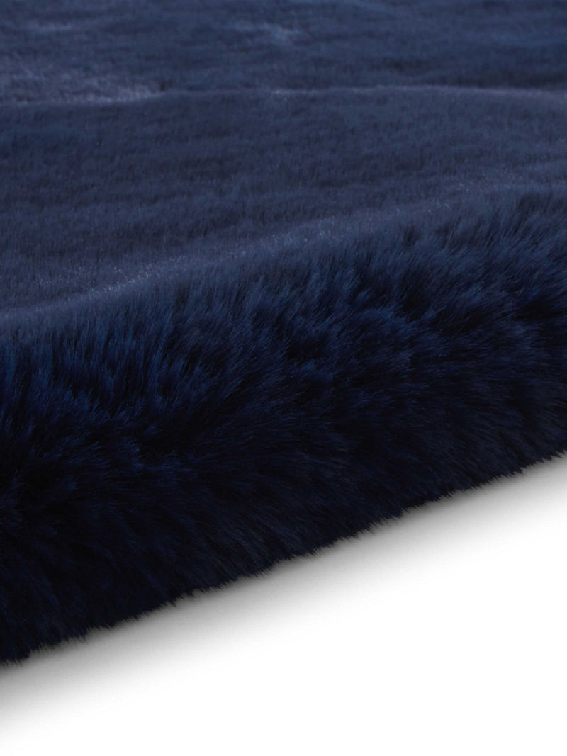 Think Rugs Super Teddy navy shaggy rug 60x180cm (British brand)