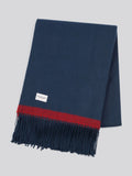 U.S. Polo Assn. Navy Iris soft handle twill throw 130x170cm - British product