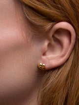 Next Dinny Hall Gold Tone Iceni Warrior Stud Earrings- Buy online at McGrocer