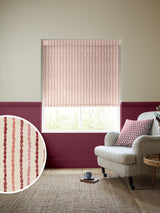 Next Emily Bond Red Moroccan Stripe Made to Measure Roller Blinds- Buy online at McGrocer