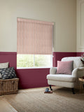 Emily Bond red Moroccan stripe blinds imported from the UK