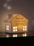 PMC personalised ceramic LED house 13cm - British product