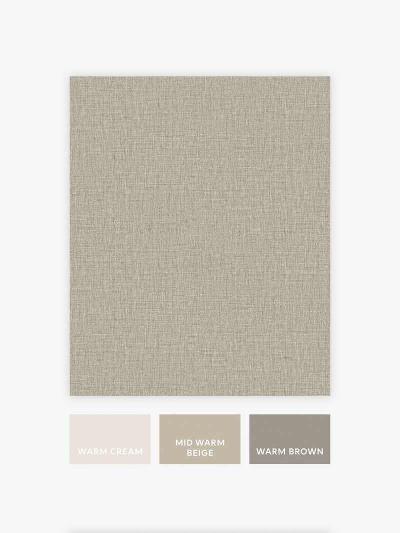 Charcoal linen look wallpaper sample A4, imported from the UK