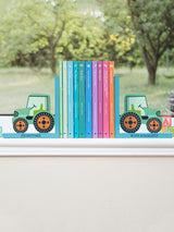 Next Treat Republic Personalised Green Tractor Kids Bookends- Buy online at McGrocer